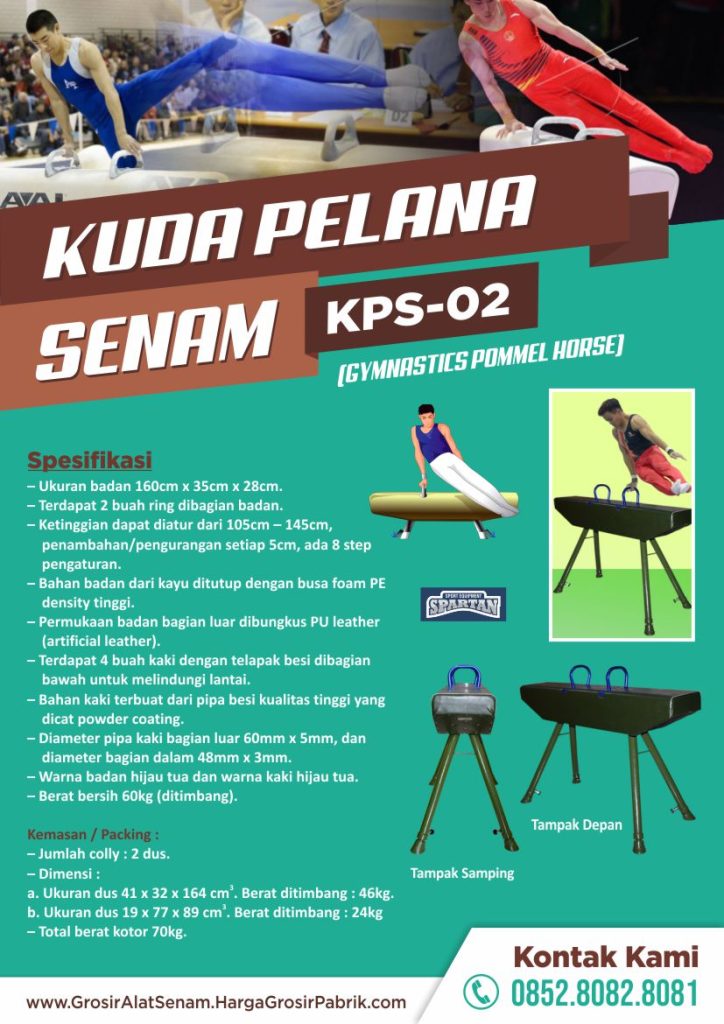 brosur 2 kuda pelana senam kps-02 harga grosir pabrik