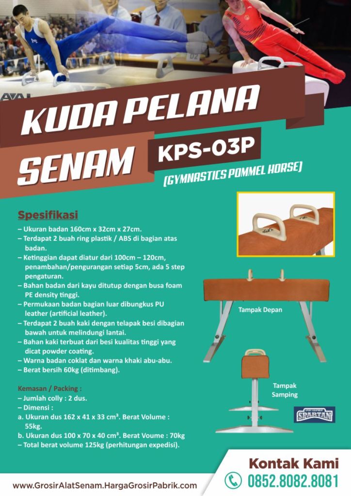 brosur 2 kuda pelana senam kps-03p harga grosir pabrik