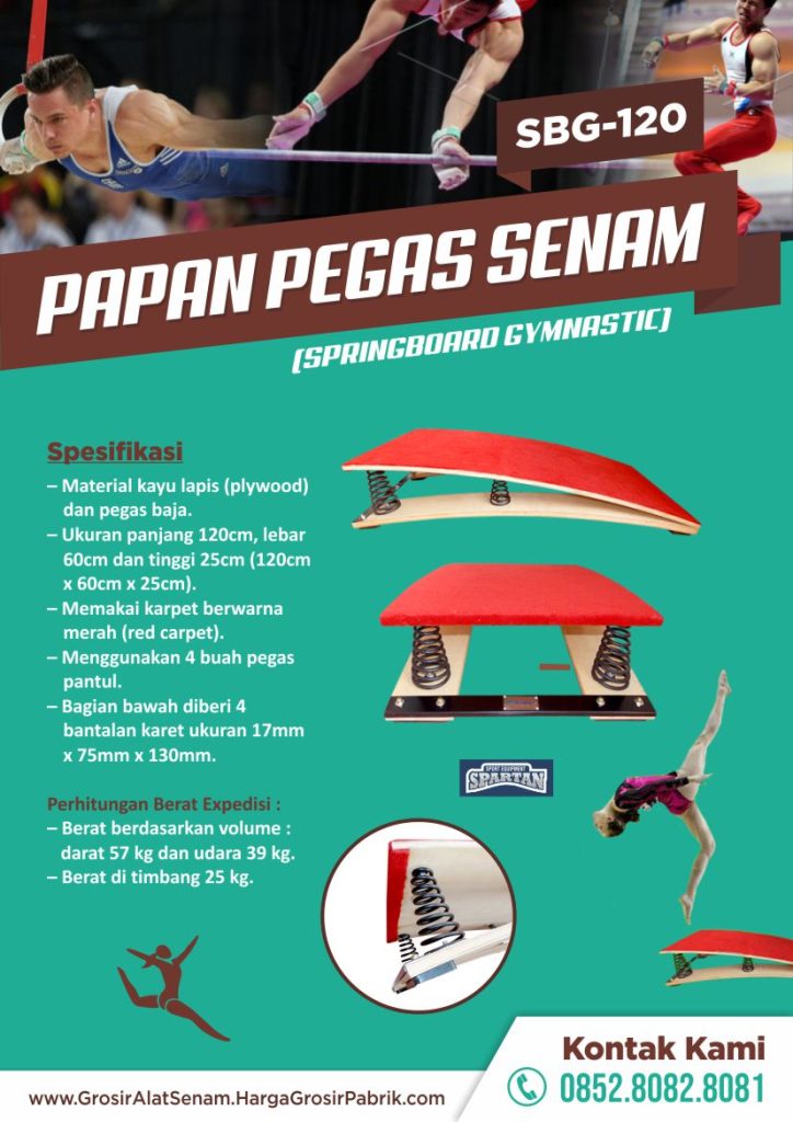 brosur 2 papan pegas senam sbg-120 harga grosir pabrik