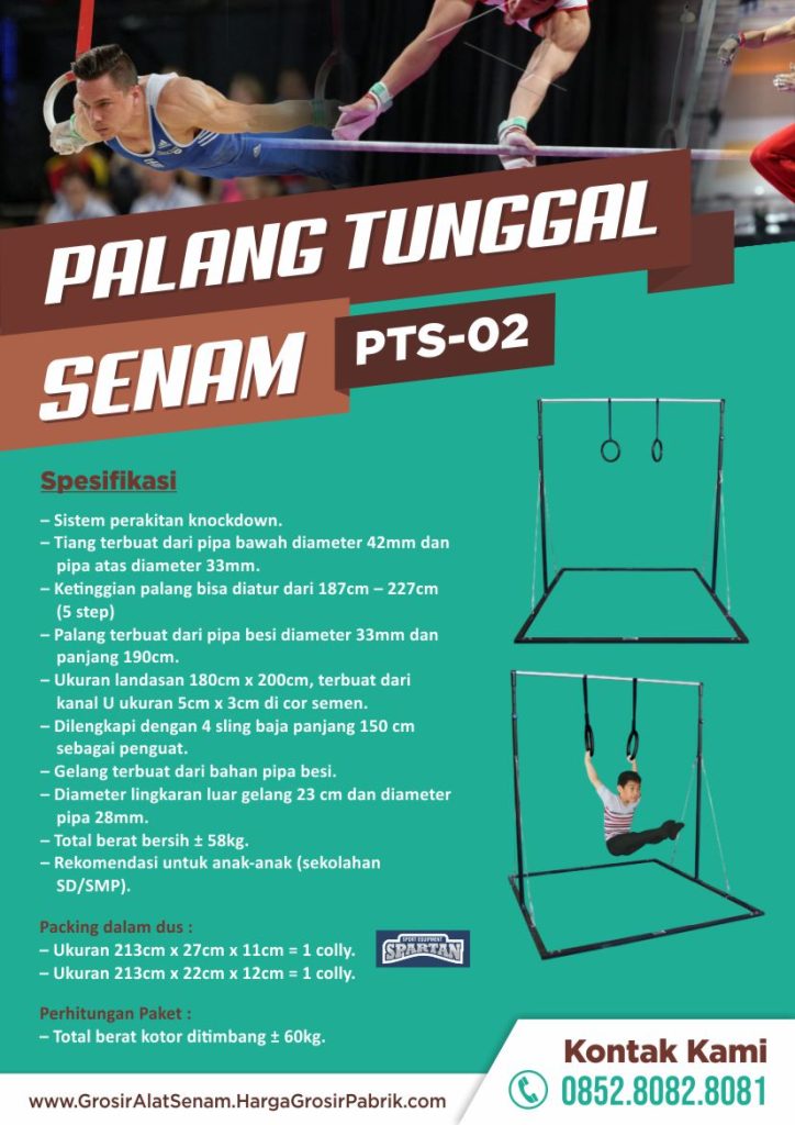 brosur palang tunggal senam pts-02 harga grosir pabrik
